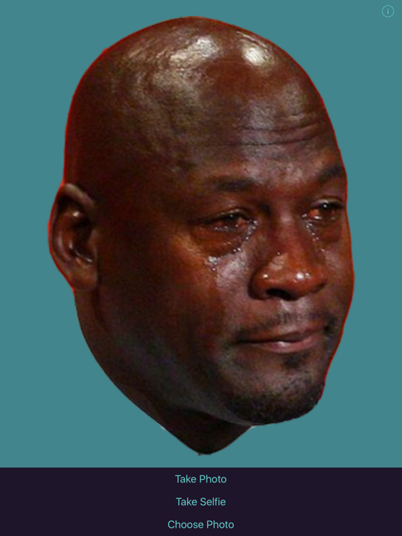 Crying Jordan Meme Generator iPad screenshot 1 - Entertainment app