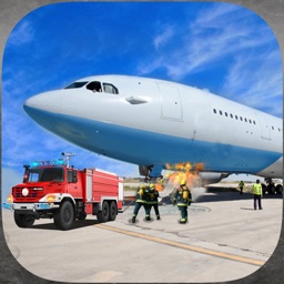 Réel chauffeur de camion Aéroport: Urgence Pompier Sauvetage