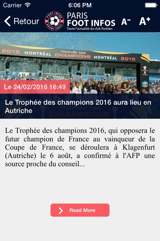 Paris Foot Infos : Ici c'est toute l'actualité du club parisien - PSG édition screenshot 2