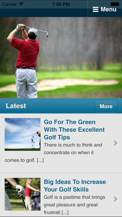 Golf Instruction - Improve Your Golf Tips & Videos Screenshot