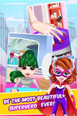 Game screenshot Superhero Princess Hair Salon - fun nail makeover & make-up spa girl games for kids! mod apk