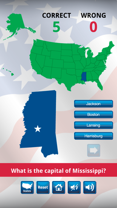 Screenshot #8 for US States and Capitals Quiz : Learning Center