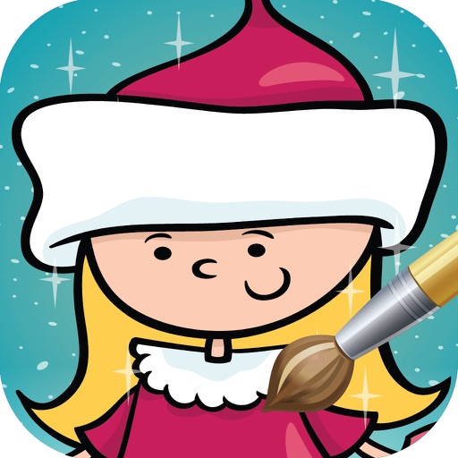 Christmas Coloring Page Book : Santa Claus Xmas for Kids iOS App
