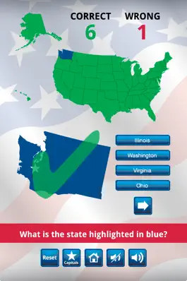 Game screenshot US States and Capitals Quiz : Learning Center apk