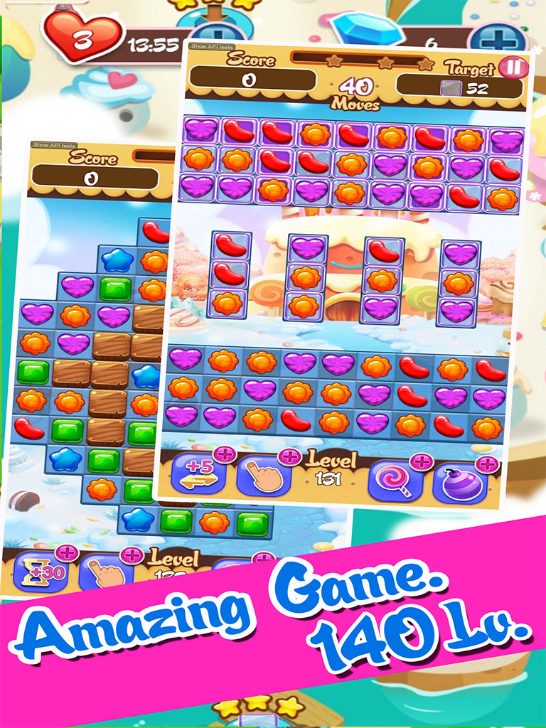 Gummy Fruit Sweet Deluxe Mania : Match 3 Free Game screenshot 9