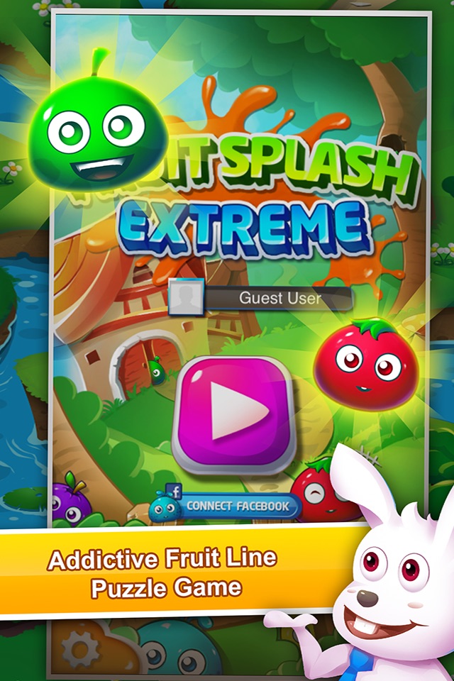 Fruit Splash Extreme: FREE Fruit Line Connect Match-3 Puzzle Game screenshot 3