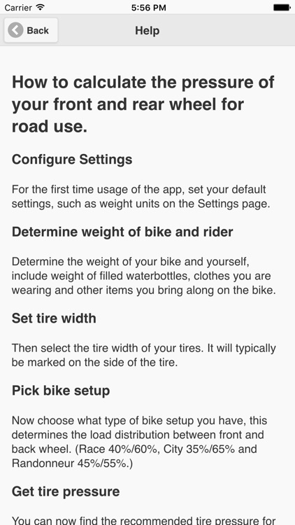 Ride PSI - Bicycle Tire Pressure Calculator screenshot-3