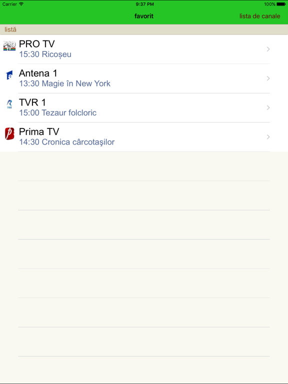 România programul tv iPad screenshot 3 - Utilities app