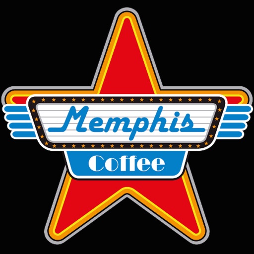 Memphis coffee icon