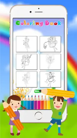 Game screenshot Fairy & Princess Coloring Book for Kids Preschool Toddler hack