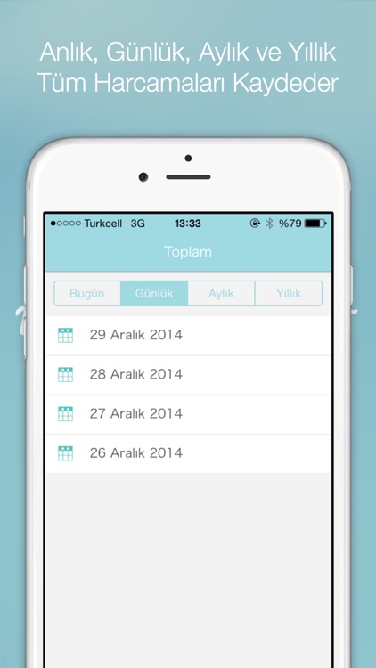 Günlük Harcamalarım - Kolay Gelir - Gider Takibi