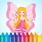 Fairy and Princess Coloring Book - is an addictive educational entertainment for kids of all ages