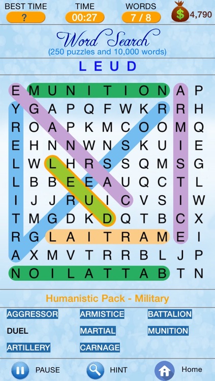 Word Search - Find Little Crosswords, Spider & Freecell Solitaire, Brain Challenged Puzzles screenshot-4