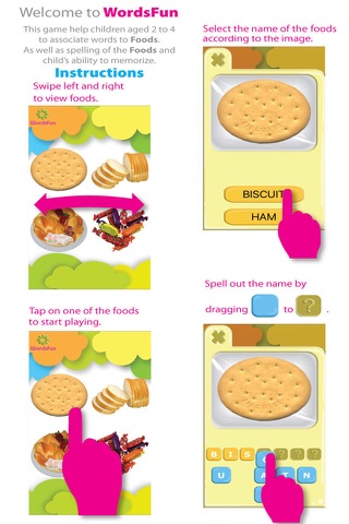 WordsFun - Foods Words Match screenshot 2