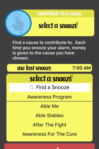 Snooze for the Cause screenshot 3