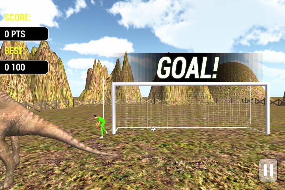 Jungle Dinosaurs Football Penalty screenshot 3