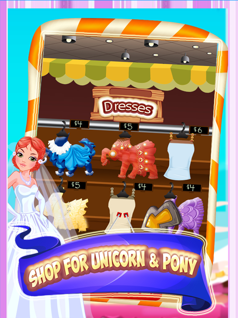 Unicorn & Pony Wedding Day - A virtual pet horse marriage makeover game