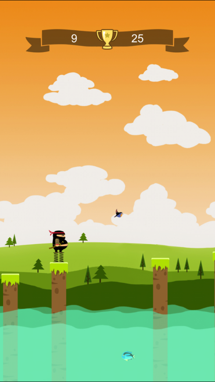 英雄蹦蹦跳忍者必须一次都不能死史上最虐心的兄弟奔跑吧跳跃酷跑弹弹弹小游戏