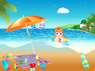 Baby Beach Friends free makeover HD games, game for IOS