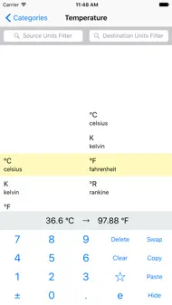 Convert units easy Lite iphone bilder 2