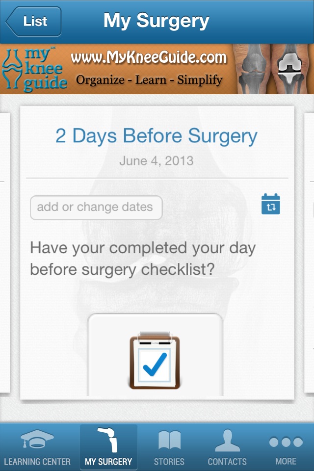 My Knee Guide screenshot 2