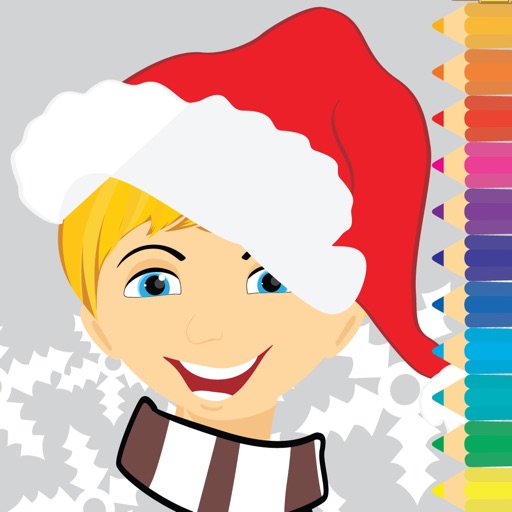 Merry Christmas Coloring book and learn Alphabet Numbers icon