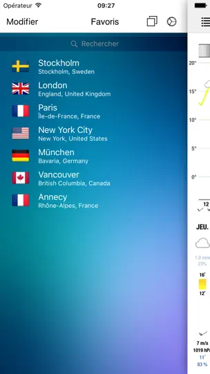 Capture d'écran de Meteogram For IPhone sur iPhone 2