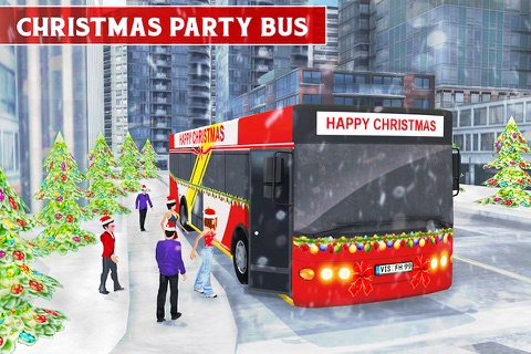 Christmas Party Bus Driver 3d – Real City Transporter Simulation Game screenshot 3