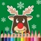 Christmas Coloring Book is the perfect gift for your little boy or girl for christmas with a perfect tablet or mobile phone