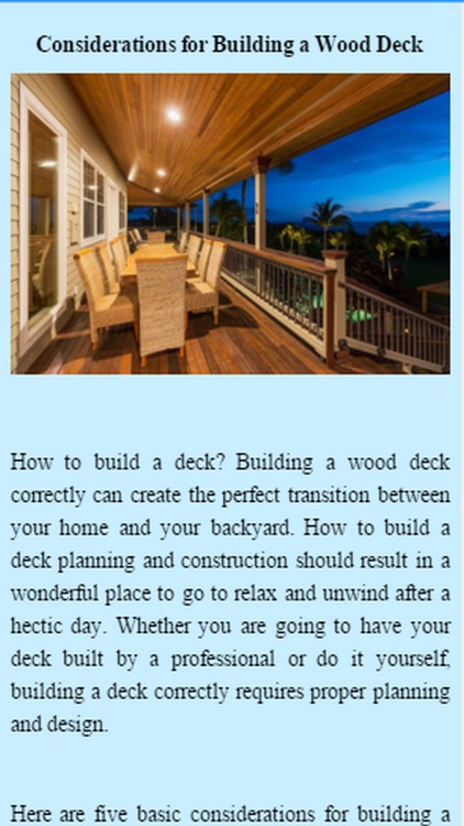 How To Build A Deck