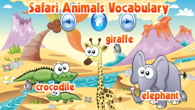 Safari Animals Matching Game For Kids