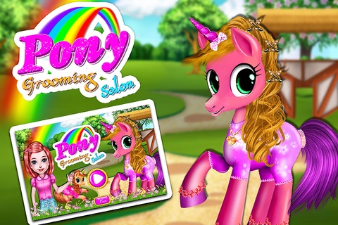 Pony Grooming beauty Salon - baby pet games screenshot 4