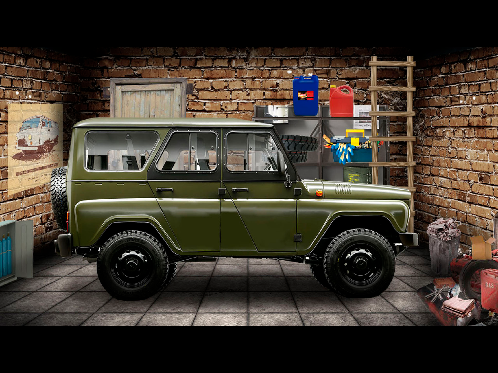 Simulator Driver UAZ Car 3D