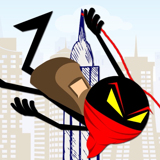 Flying Ninja Thief Swing : Tight-Rope Swinging Urban Robbery Get Away FREE iOS App