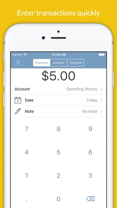 Expense Keep - Monthly Spending Tracker and Budget Planner with Accounts and Recurring Payments screenshot