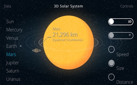 Solar System 3D Simulation Astronomy App for kids screenshot 2