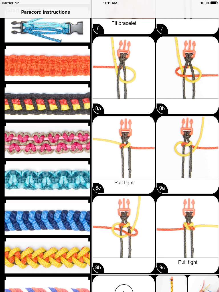 Paracord Instructions