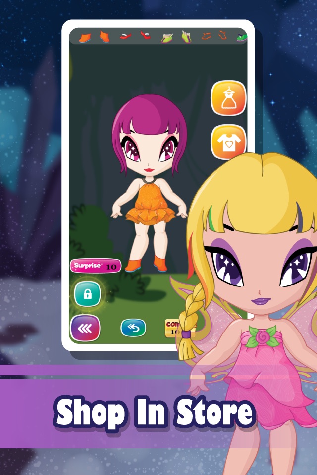 Pop Pixie Dress Up : High Princess Fairy Tale Girl screenshot 4