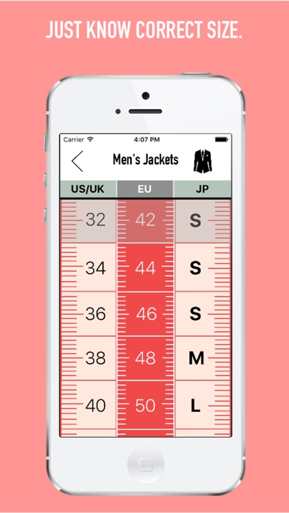 KIMSIZER - clothing size converter