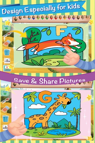 ABC Alphabet Coloring Book: Drawing Painting A-Z Pages with Cute Animal screenshot 2