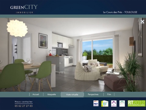Green City Immobilier - Le Cours des Prés - Tablette screenshot 3