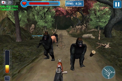 Wild Gorillaz hunting shooting :Escape Forest screenshot 3