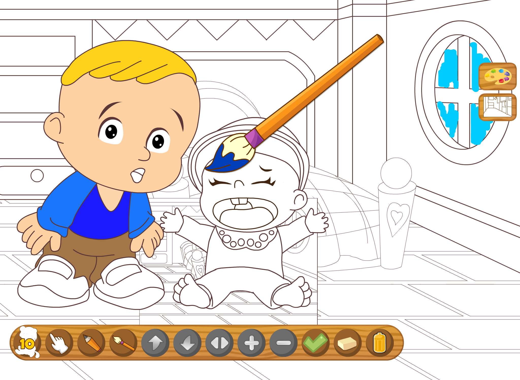 Coloringbook baby - Color, design and play with your own coloringbook baby screenshot 7