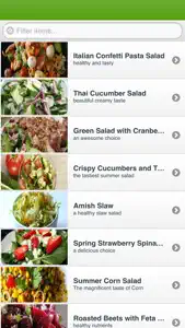 Simple Salad Recipes screenshot #2 for iPhone