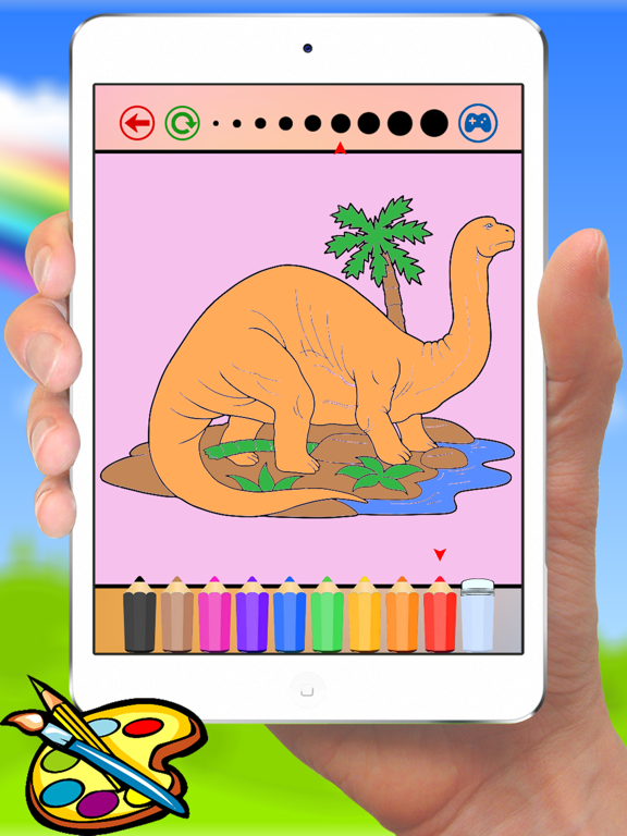Dinosaur Coloring Book for Kids and kindergarten iPad screenshot