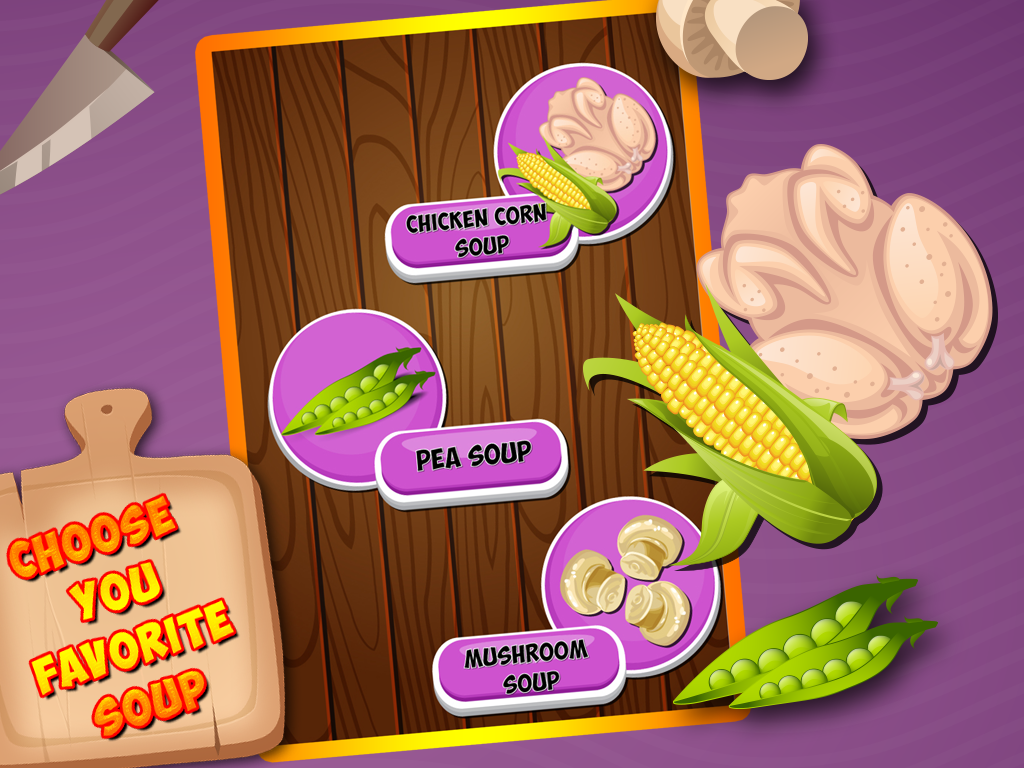 Soup Maker : free Girls Kids fun Cooking game for pizza,burger & sandwich lovers screenshot 9