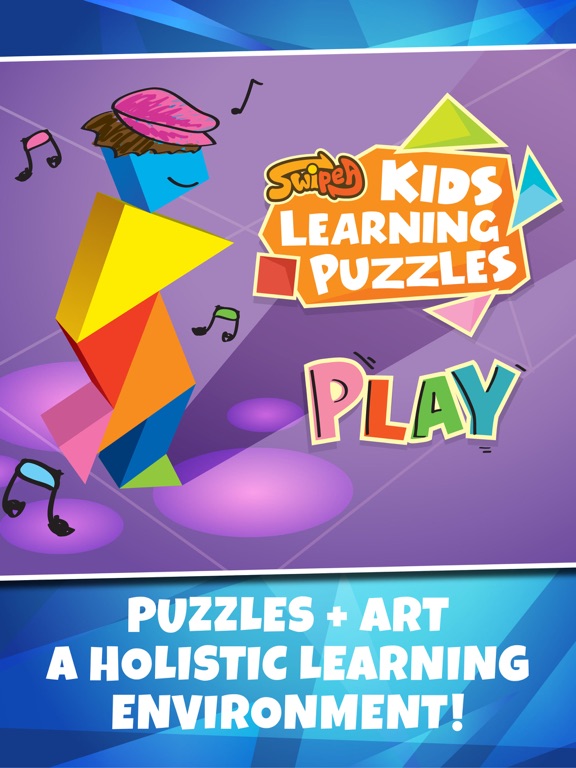 Kids Learning Puzzles: Dance, Tangram Playgroundのおすすめ画像1