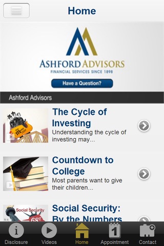Ashford Advisors screenshot 2