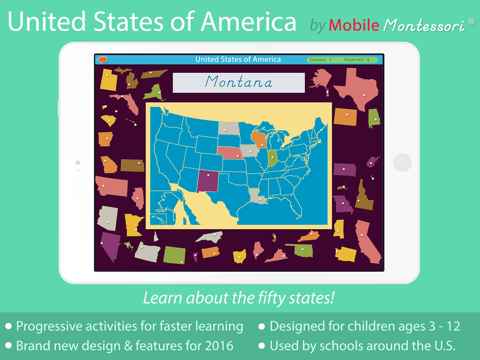 Screenshot #4 pour United States Of America LITE - A Montessori Approach To Geography