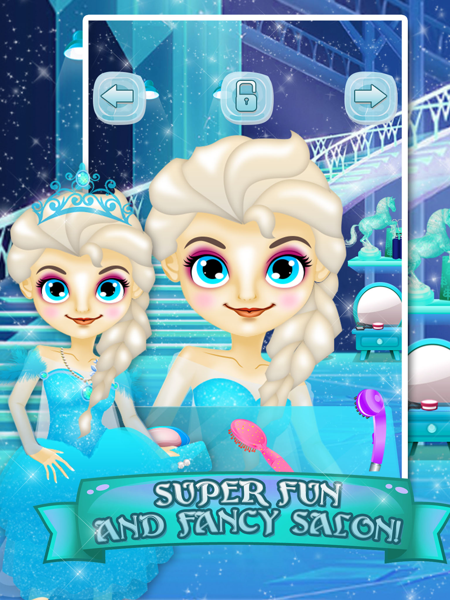 Ice Princess Wedding Salon - christmas make-up spa games for girls!